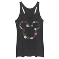 Junior's Disney Floral Mouse Frame Tank Top